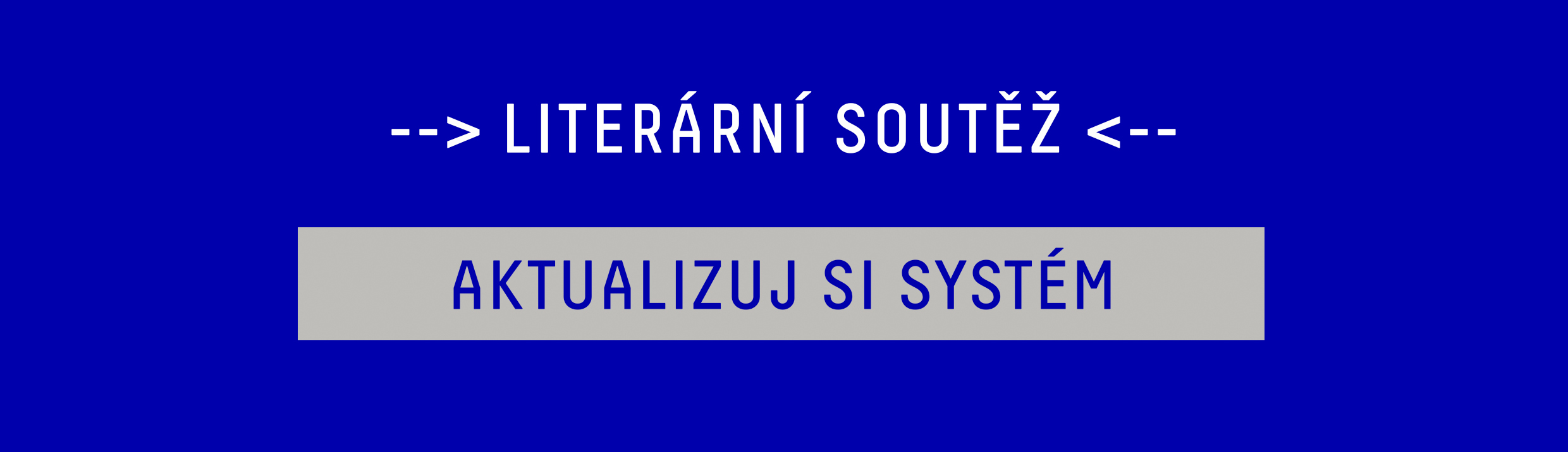 Literární Soutěž Jeden svět Třinec 2018 banner