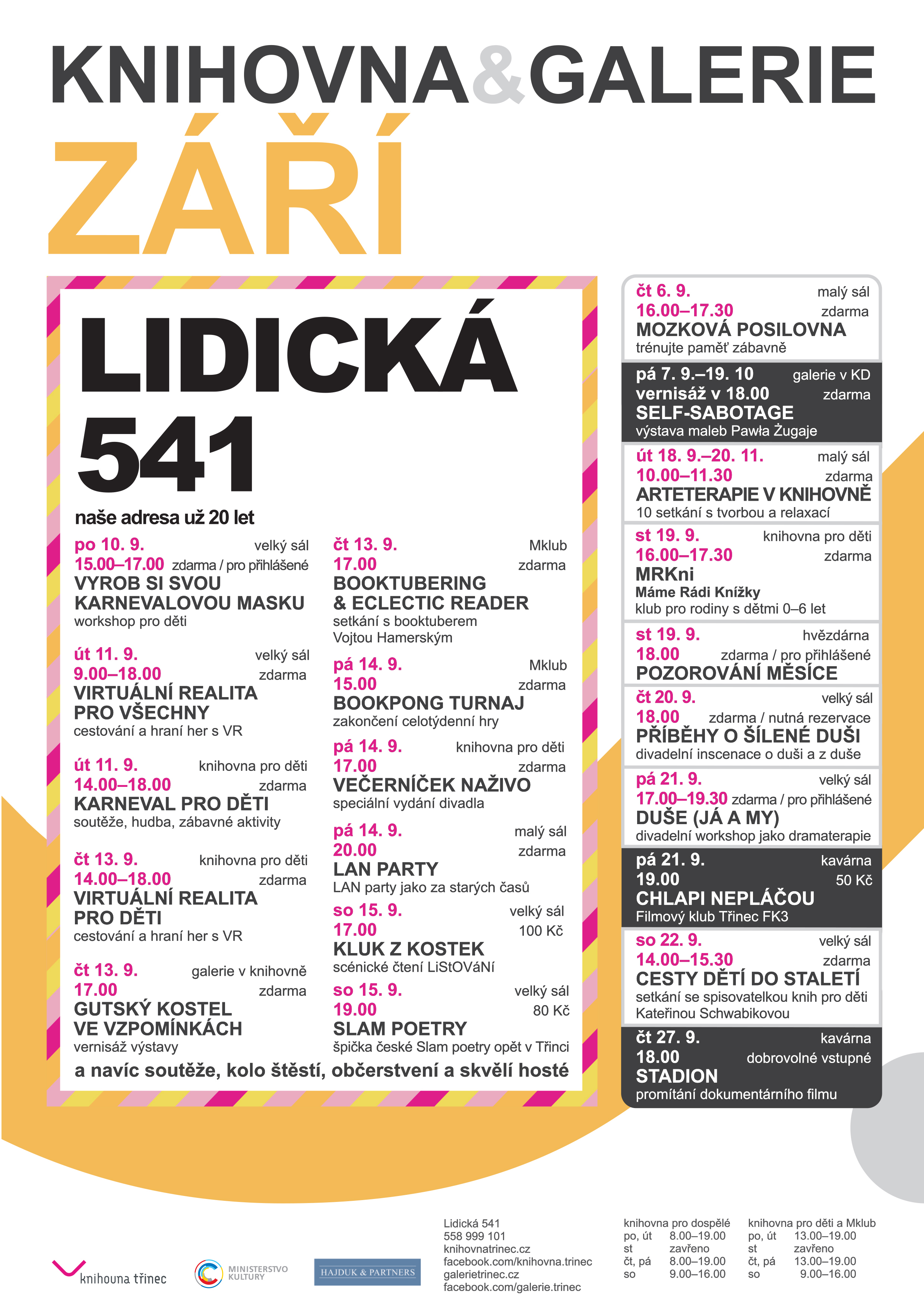 září 2018 program WEB