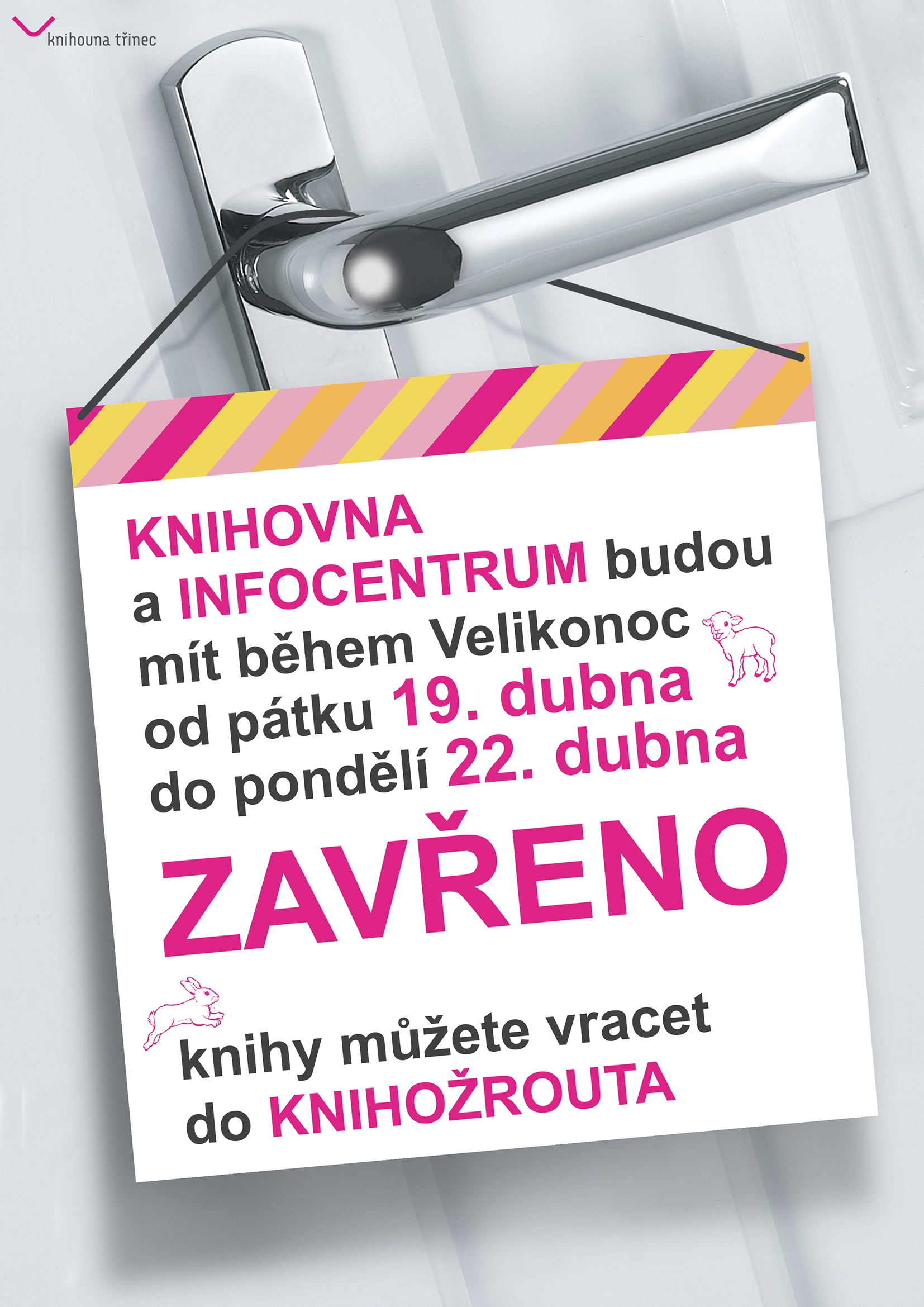 uzavření knihovny Velikonoce 2019 WEB