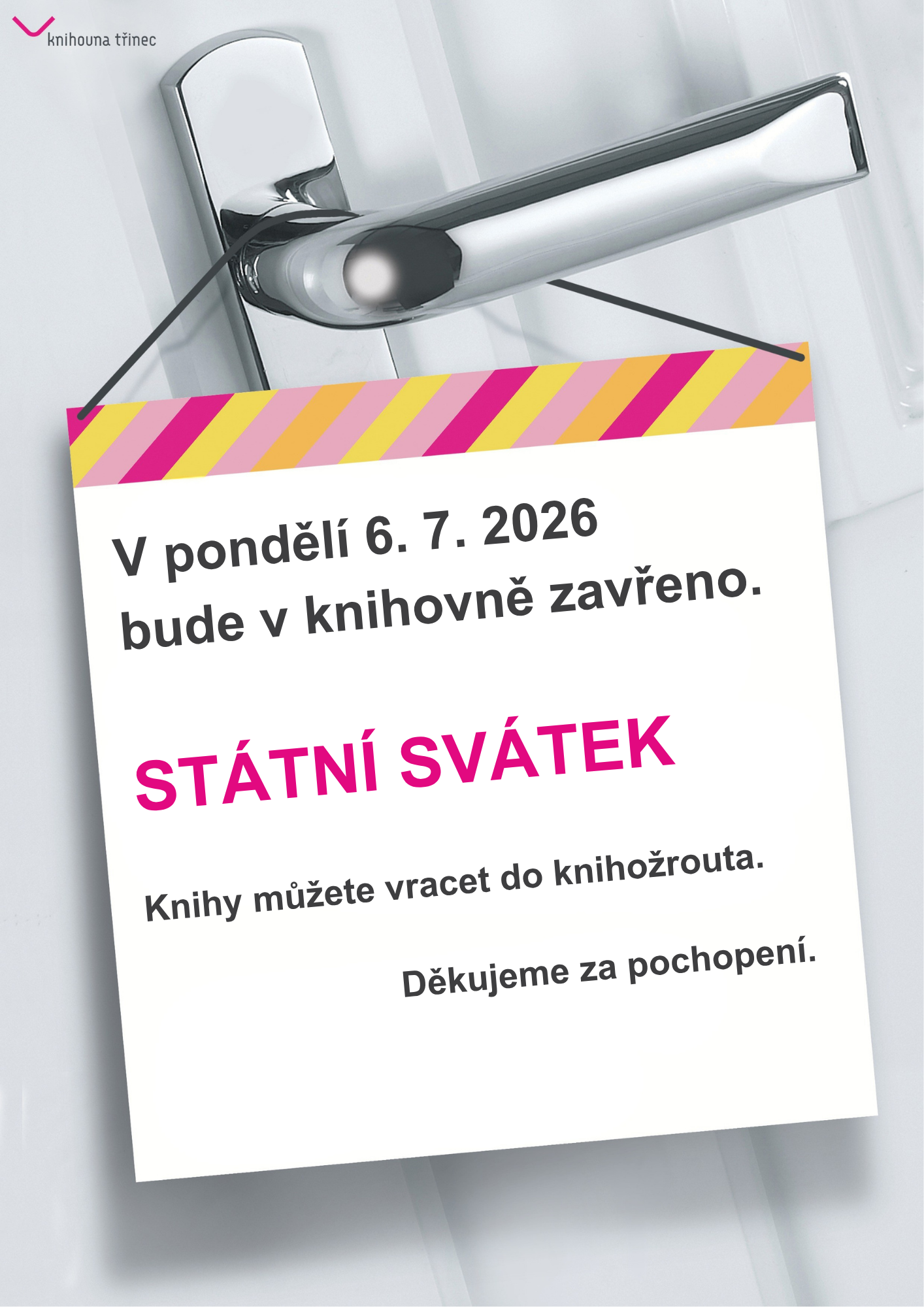 uzavření knihovny červenec 2026